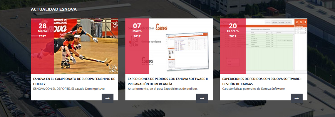 Gesimde, diseño web para Esnova