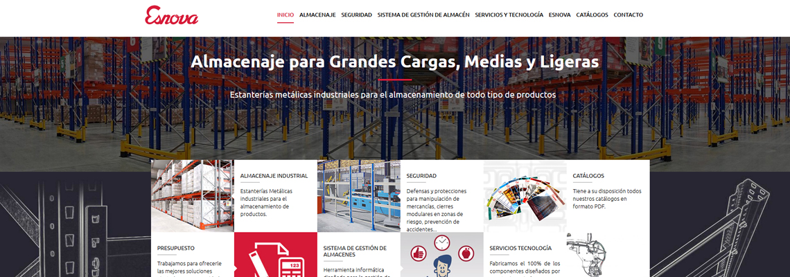 Diseño web empresa asturiana Esnova