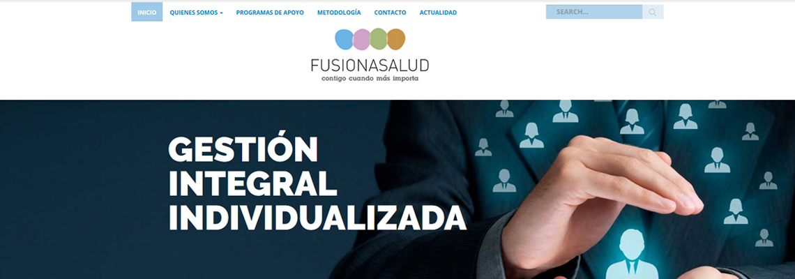 Fusiona salud - Diseño web Wordpress